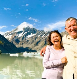 5. Laughing guest couple Hooker Lake