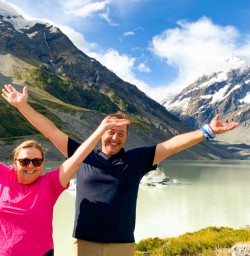 5. Two guests Hooker Lake stoked