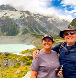 5. Two guests Hooker Valley Track great views