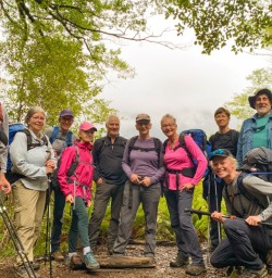 5. Whole group on Hollyford Track