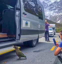 Driving to Aoraki Mount Cook