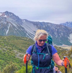 Guest in Aoraki Mount Cook National Park.