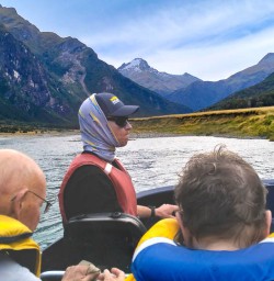 Jet boat ride in Mount Aspiring National Park 