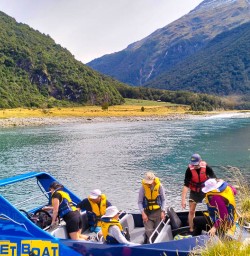 Thrilling jet boat ride with New Zealand Trails