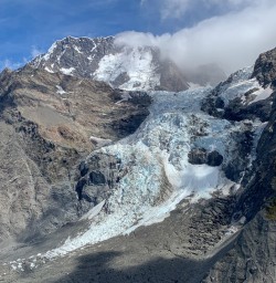 Aoraki Mount Cook view from helicopter, Canterbury New Zealand
