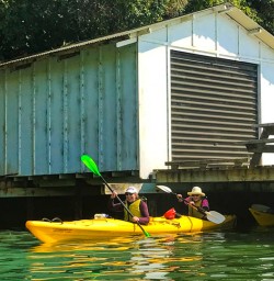Boat house in Queen Charlotte Sound
