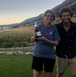 Cheers at Lake Ohau, Otago New Zealand