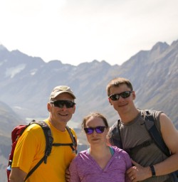 Group at Aoraki Mount Cook National Park, Canterbury New Zealand