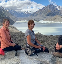 Group at Hooker Lake, Canterbury New Zealand