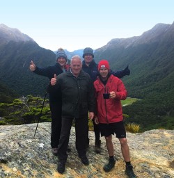 Tea break at the Routeburn Falls lookout