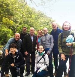 Group at the Routeburn Track river
