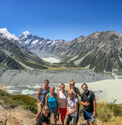 Group at Seal Tarns Lookout, Aoraki Mount Cook Canterbury New Zealand