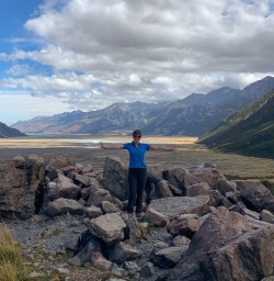 Guest at Hooker Valley, Canterbury New Zealand