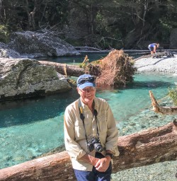 Guest at Routeburn Track River, Otago New Zealand