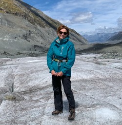 Guest at Tasman Glacier, Canterbury New Zealand