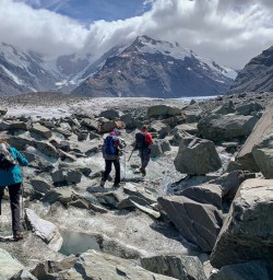 Hiking the Tasman Glacier, Canterbury New Zealand