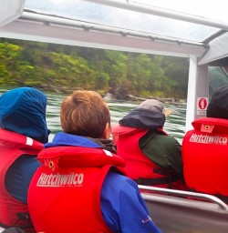 Jetboat on Lake McKerrow