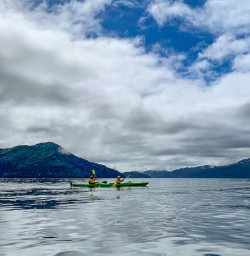 Kayaking calm waters to Picton
