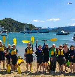 Kayaking group in Picton