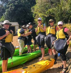 Kayaking group Lochmara