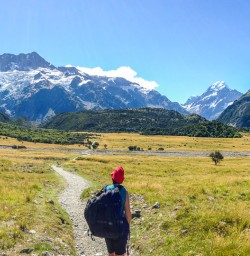 Kea Point Track, Aoraki Mount Cook National Park, Canterbury New Zealand