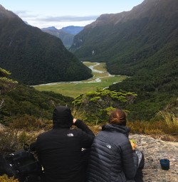 Enojying a cuppa with a view