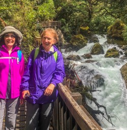 Ladies at Hollyford Track, Fiordland National Park Southland New Zealand