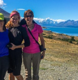 Ladies at Lake Pukaki, Canterbury New Zealand