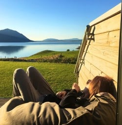 Relaxing at our Shearing Quarters accommodation