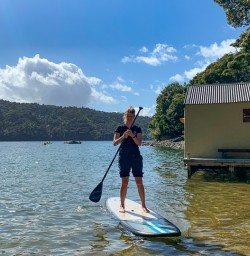 Paddle boarding at Lochmara