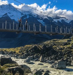 Passing the Hooker River, Canterbury New Zealand