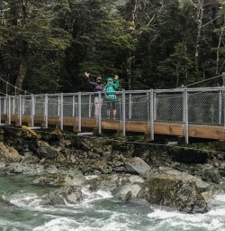 Routeburn Track River Bridge New Zealand