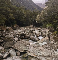 Routeburn track river, Otago New Zealand