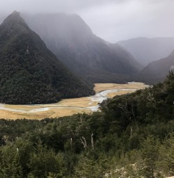 Above the Routeburn track valley, Fiordland New Zealand
