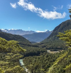 Routeburn track valley, otago new zealand