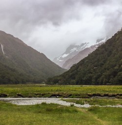 Routeburn track valley, Otago New Zealand