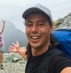 Selfie atop of Routeburn track, Otago New Zealand