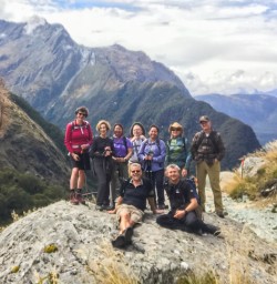 Selfie atop of Routeburn track, Otago New Zealand