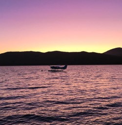 Sunset over Lake Te Anau