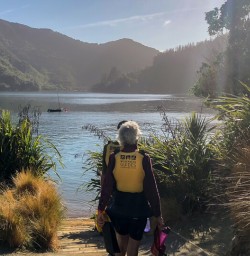 Walking at Queen Charlotte Sound, Marlborough New Zealand