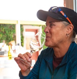 Wine tasting at Cloudy Bay vineyard