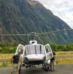 6. Milford Heli flight