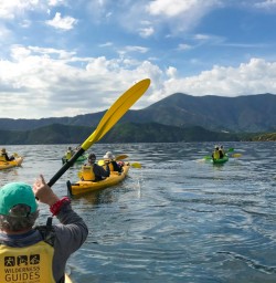 6. Group out on the water on Queen Charlotte Sound