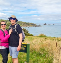 6. Guest couple at Cape Foulwind walkway