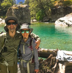 6. Happy guest couple Routeburn Track river