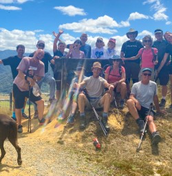 6. Whole group at top of Nelson Lakes walk