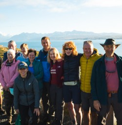 6. Group photo at Lake Pukaki