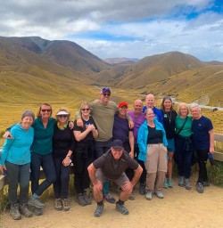 All our guests on their way to Mount Cook 