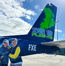Flight into Stewart Island
