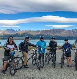 Alps to Ocean cycle Lake Pukaki